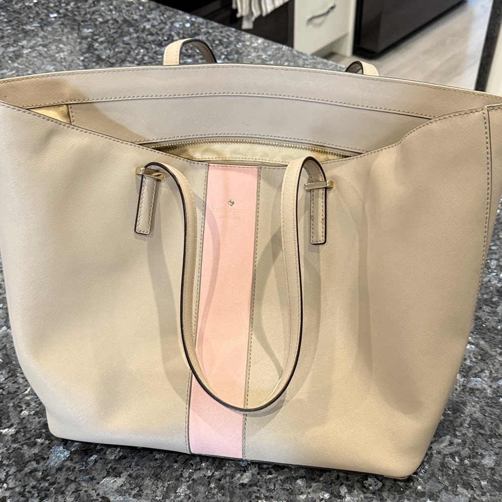 Kate Spade Nude and Pink Tote